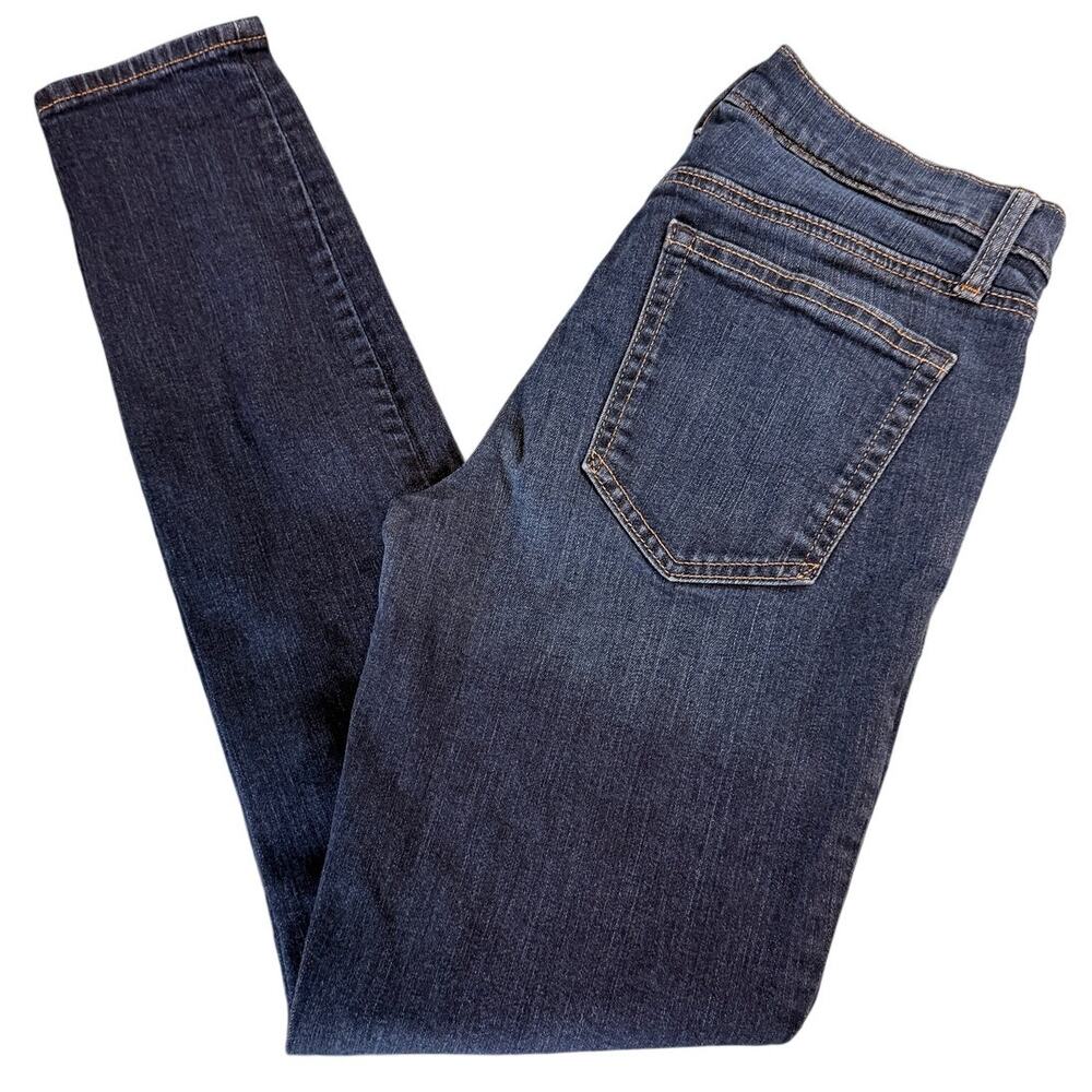 GAP True Skinny Jeans Women’s 4/27 Long Dark Wash Stretch Denim